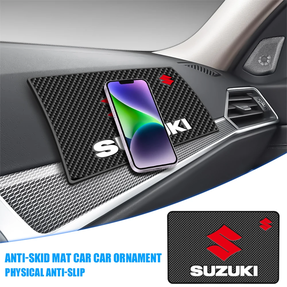 

1Pcs Car Anti Slip Mat Phone Holder Non-Slip Pad Center Cover For Suzuki Swift Vitara Jimny Ignis Alto Samurai Baleno Grand SX4