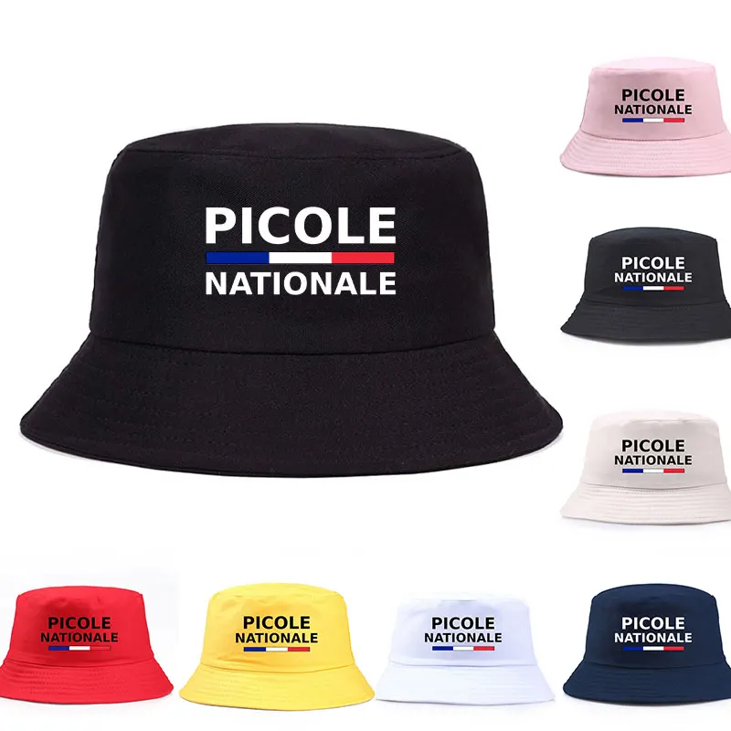 Summer Picole Nationale Bob Man Reversible Bucket Hat Women Cotton Fisherman Cap Unisex Outdoor Sport Sun Activities Panama view 5