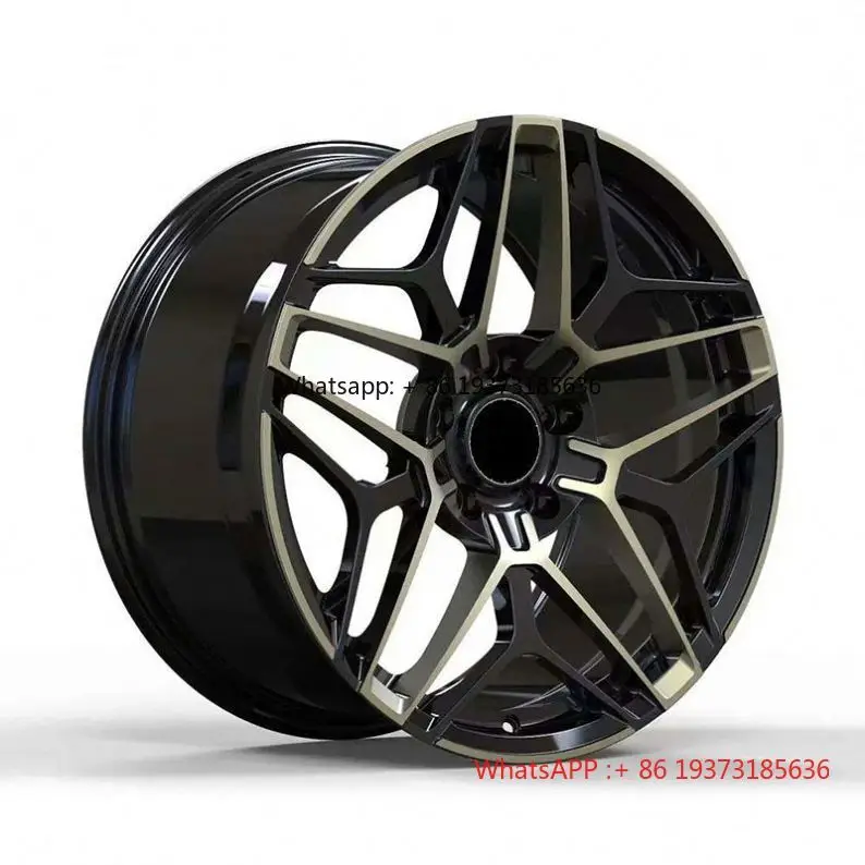 5X120 Customized Alloy Car Rim Forged Wheels Black Golden Passenger Car Wheel Rim for Audi A5 Volvo 60 GR86 Cadillac CT5