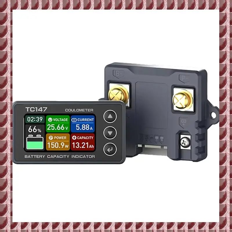 

A95G TC147 High-Precision Color Screen Coulomb Meter Battery Voltage And Current Meter