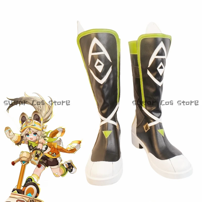 

Game Genshin Impact Kachina Cosplay Shoes Boots Kachina Outfit Halloween Carnival Party Prop Role Play Props For Women Girls