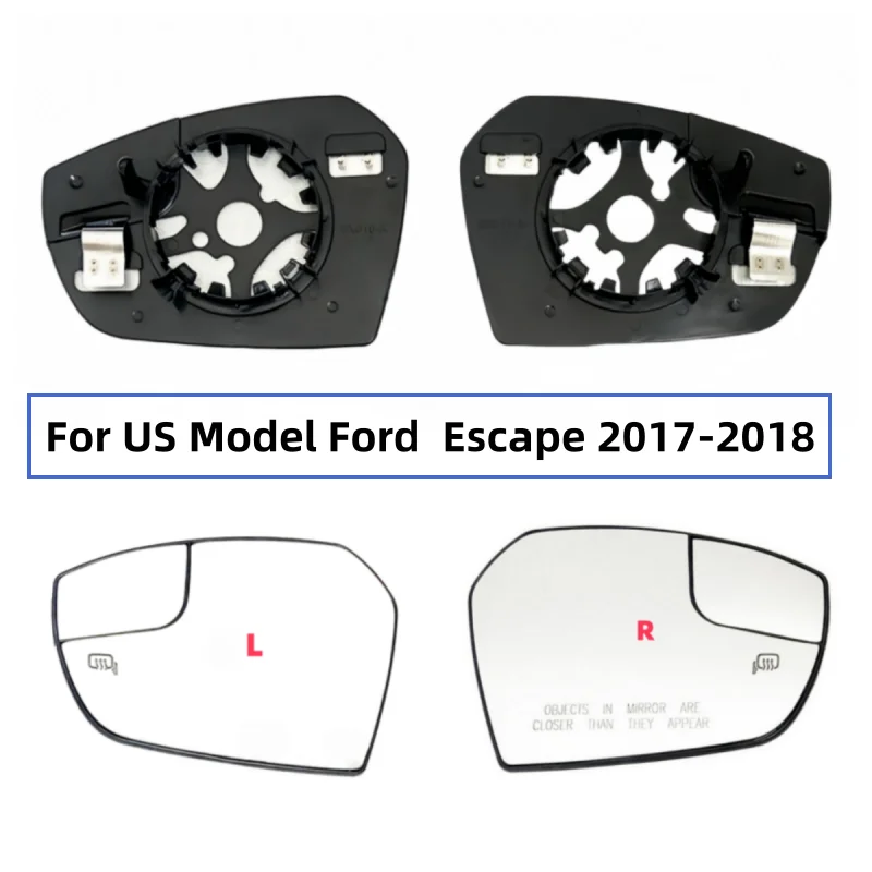 

For US Model Ford Escape 2017-2018 heating lens Reverse lens rearview mirror reflector glass Car heating mirror part