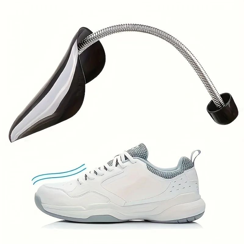 1 Pair Adjustable Plastic Spring Shoe Tree for Men & Women, Prevent Deformation, Wrinkles, and Maintain Shoe Shape, Black