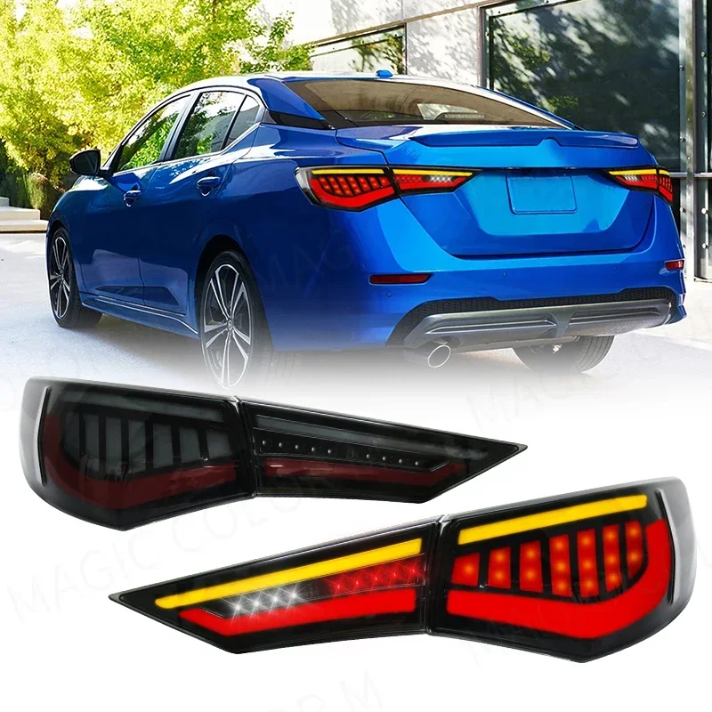 

Tail Lights For Nissan Sentra Sylphy 2020 2021 2022 LED Car Rear Running Light Warning Brake Reverse Dynamic Turn Signal Lamp