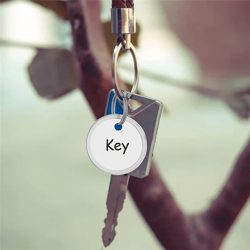 

A45I 150 пирогов, металлические ободные бирки, бирки для ключей, 1,57 дюйма, круглые бумажные бирки с металлическими кольцами для автомобильных ключей и дверных ключей