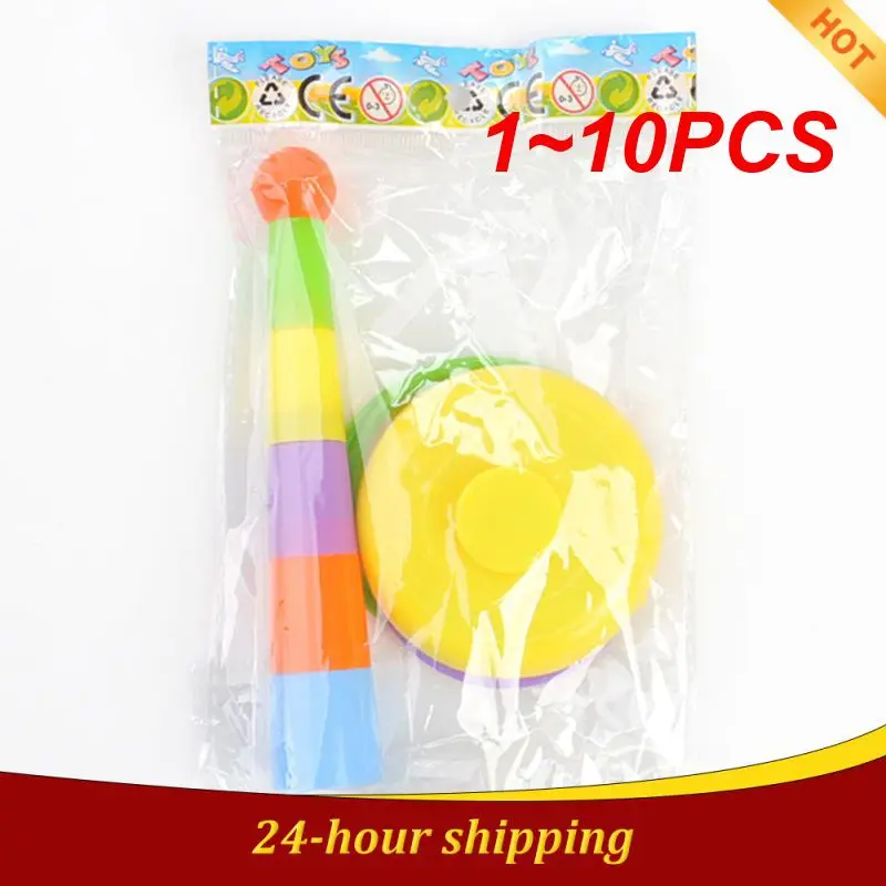 

1~10PCS Children Stacking Cup & Sports Circle Ferrule Stacked Layers Throwing Game Parent-Child Interactive Ferrule Kids Outdoor