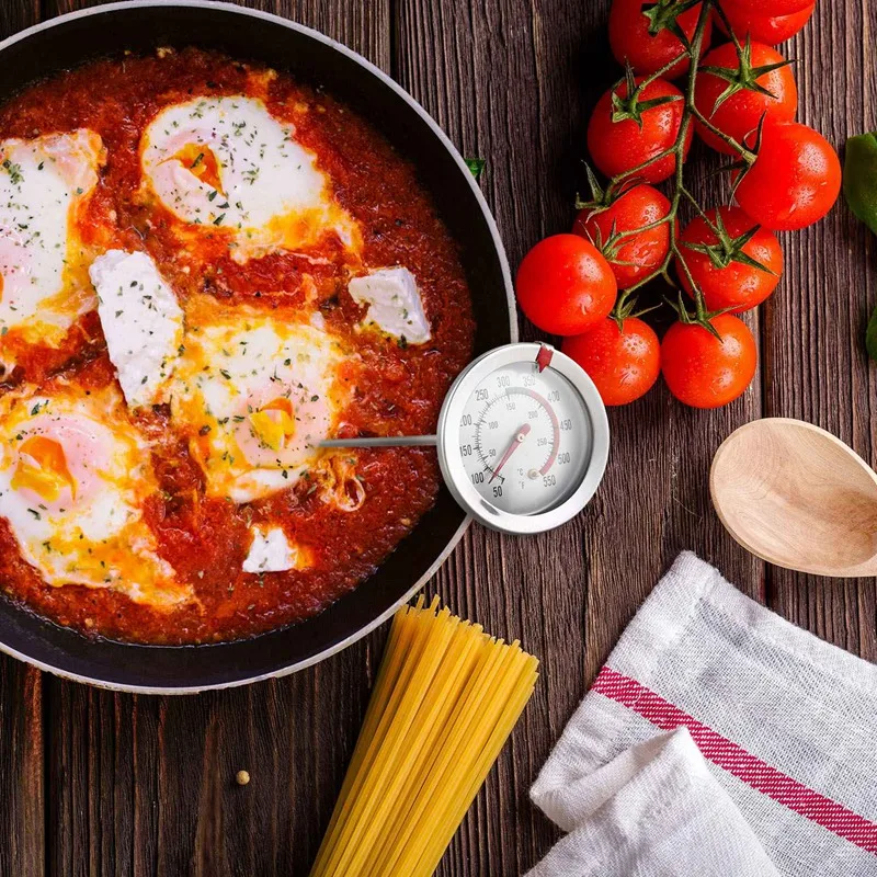 

Handy 8 Inch Probe Deep Fry Meat Turkey Thermometer With 2 Inch Dial Stainless Steel For BBQ Grill Pot Pan Kettle 50℉-550℉(1 Pie