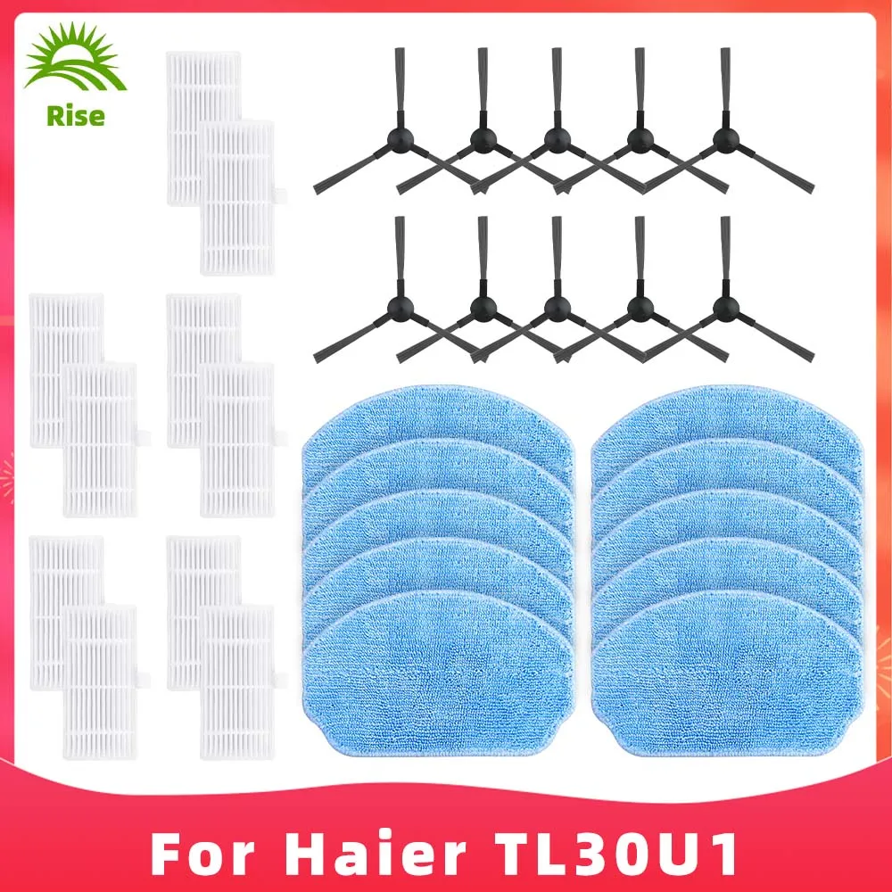 

Compatible For Haier TL30U1 / LCrock G20 / GTTVO BR150 / BR151 / BENICO G20 Side Brush Filter Mop Rag Robot Vacuums Accessory