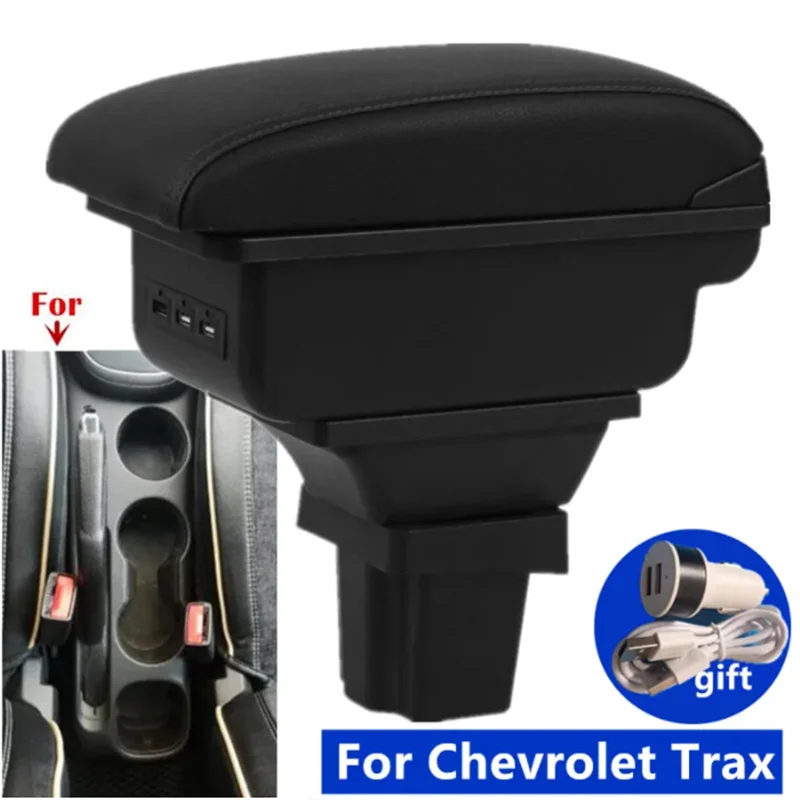 Reposabrazos para Chevrolet Trax, caja de almacenamiento para coche, accesorios para Chevrolet Trax Tracker, 2015, 2016, 2017, 2018, 2019
