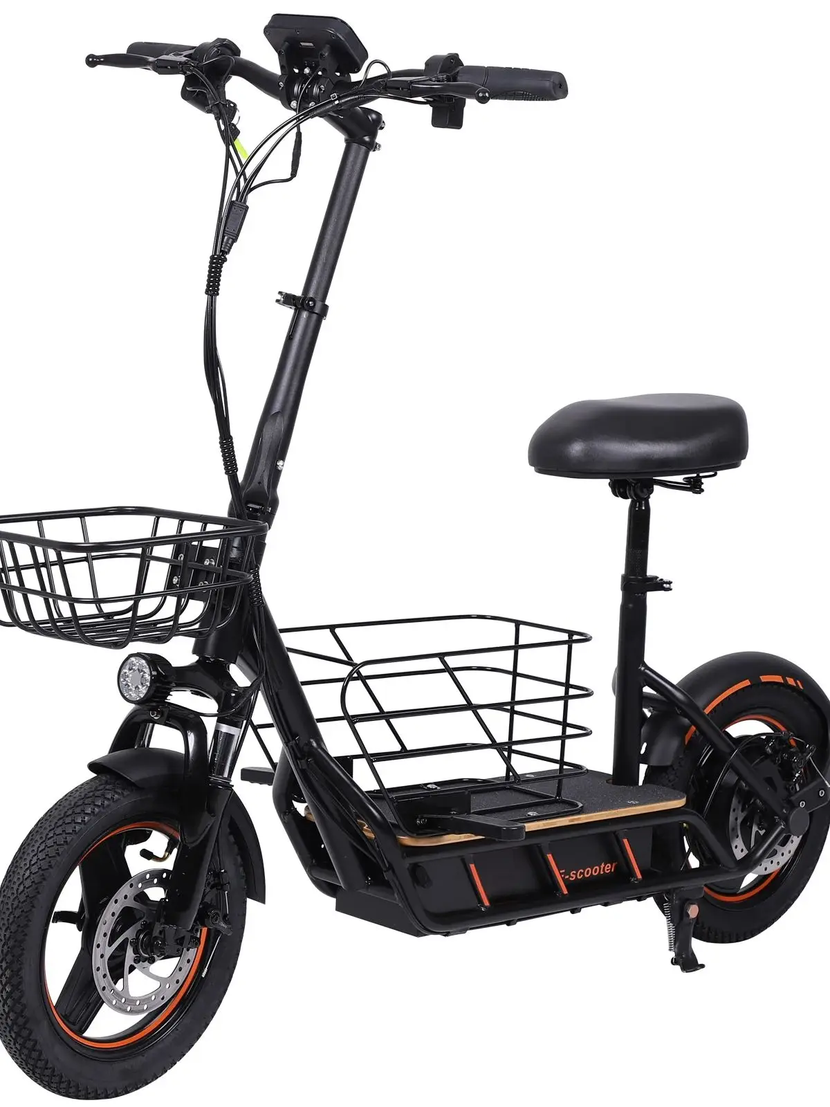 AliExpress FREEBOY EScooters New H14 600W Motor 36V10AH Battery With Cargo Basket Electric Bike Urban Adult Commuting 14-inch Tire Electric Scooter