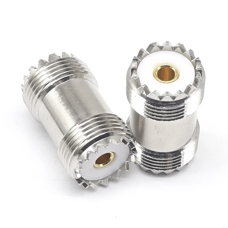 Walkie Talkie Adapter M Female to M Female Adapter M Female (SL16/UHF) Straight Head M Female Double Through Head UHFKK