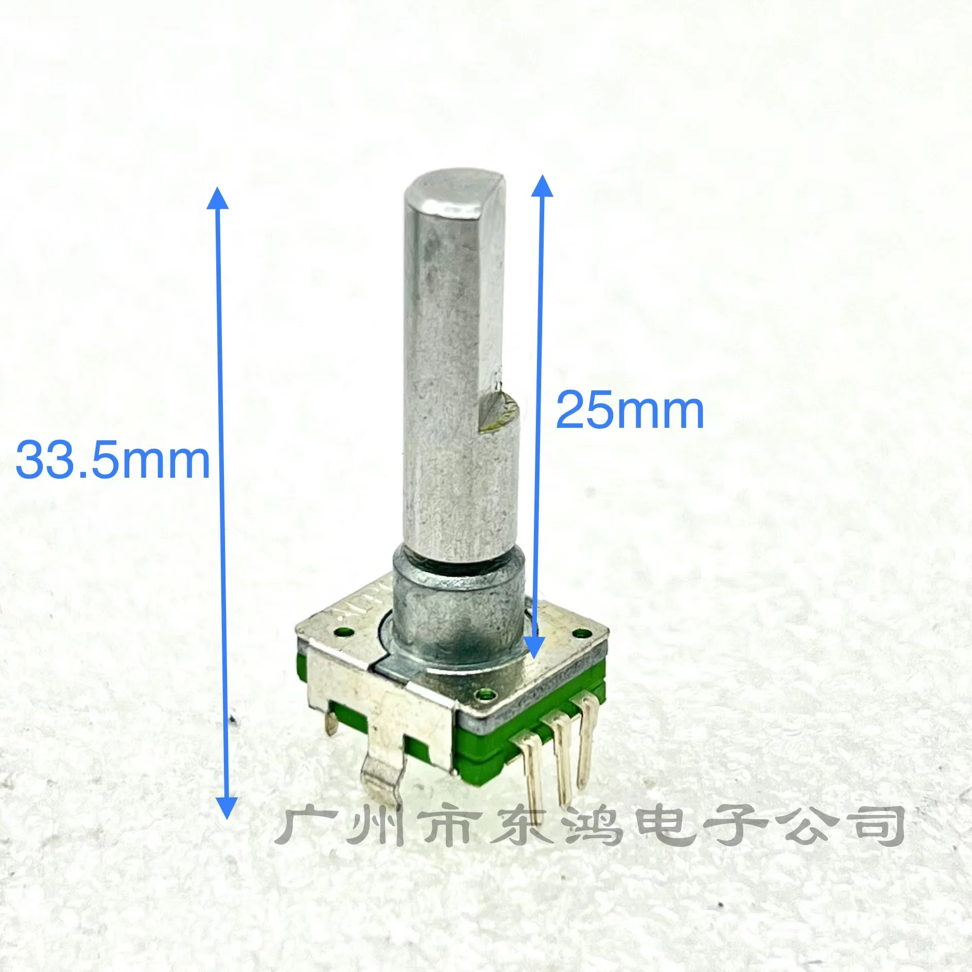 Taiwan ALPHA ALPHA EC11 encoder with switch 30 positioning 15 digit pulse point handle length 25MM