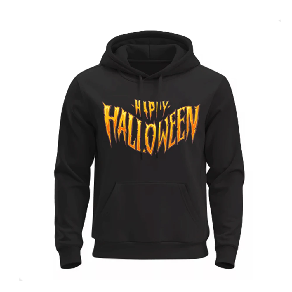 Custom Men's and Women's Halloween Hoodies Harajuku Casual Couple Hoodies Sportswear Youth Long Sleeve Hoodies