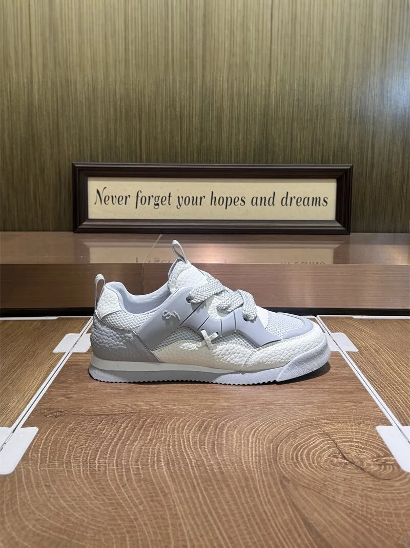 Men's Sporty Mesh Shoes 2026 New Fall Thick Bottom Anti-Slip Casual Running Shoes Breathable Comfortable Low Top Sneakers