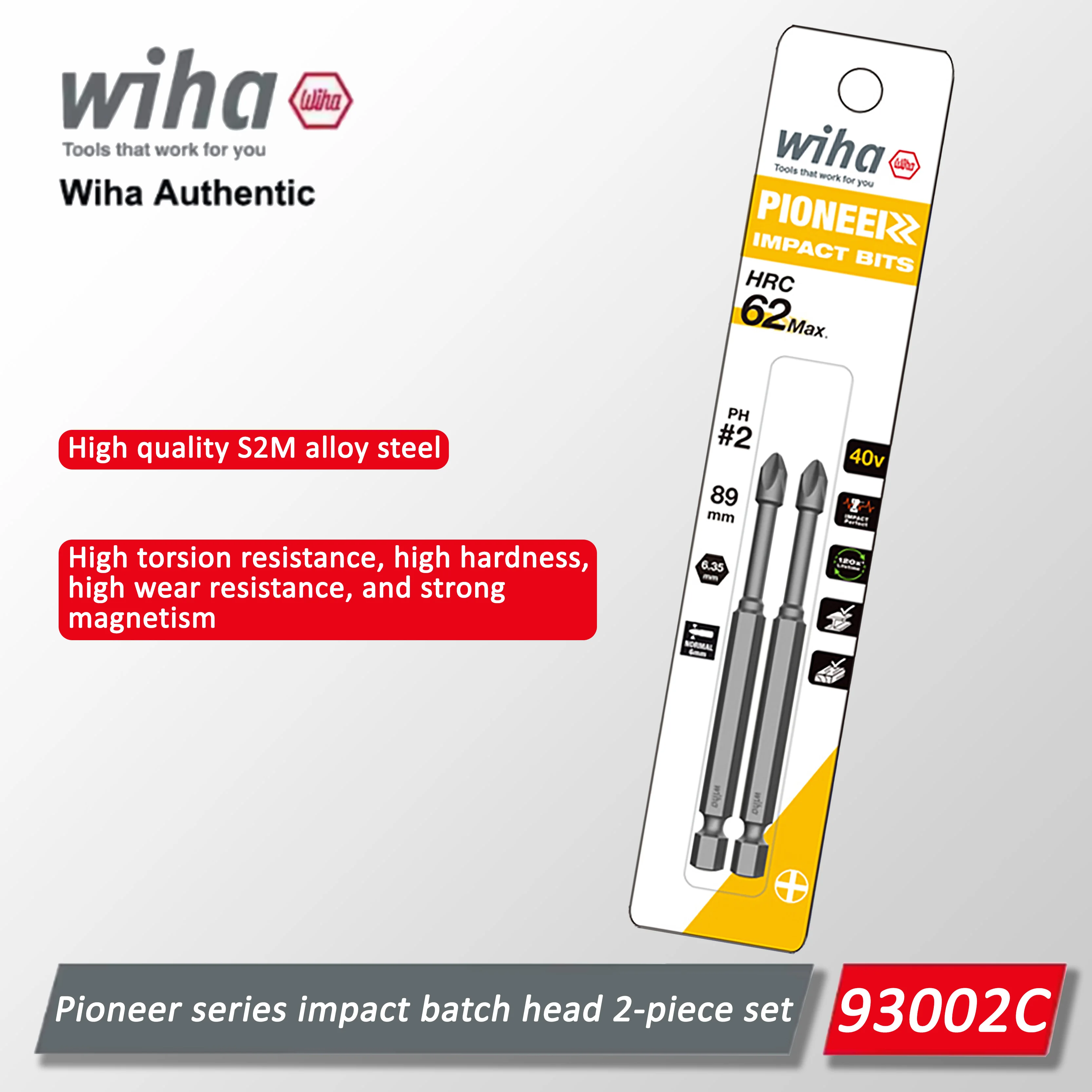 

Насадка для ударного шуруповерта серии Wiha Pioneer, профессиональный ручной инструмент для ремонта, аксессуары 93002C/93003C