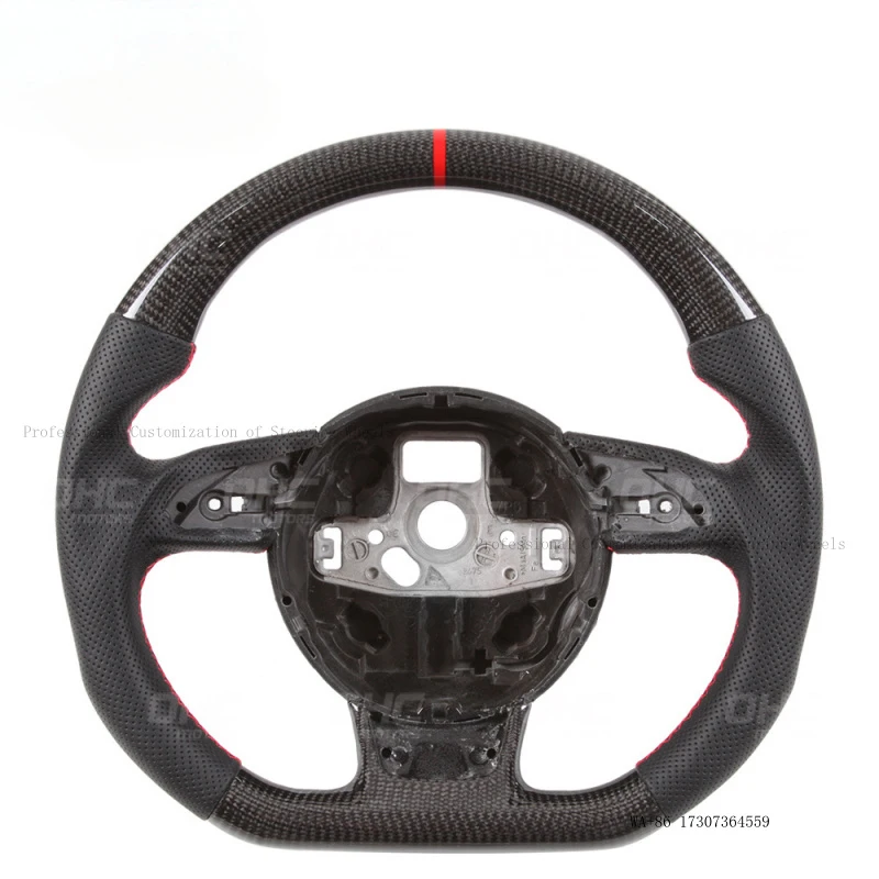 Suitable for Audi RS series RS3S4RS5RS6S7 carbon fiber racing sports steering wheel modification