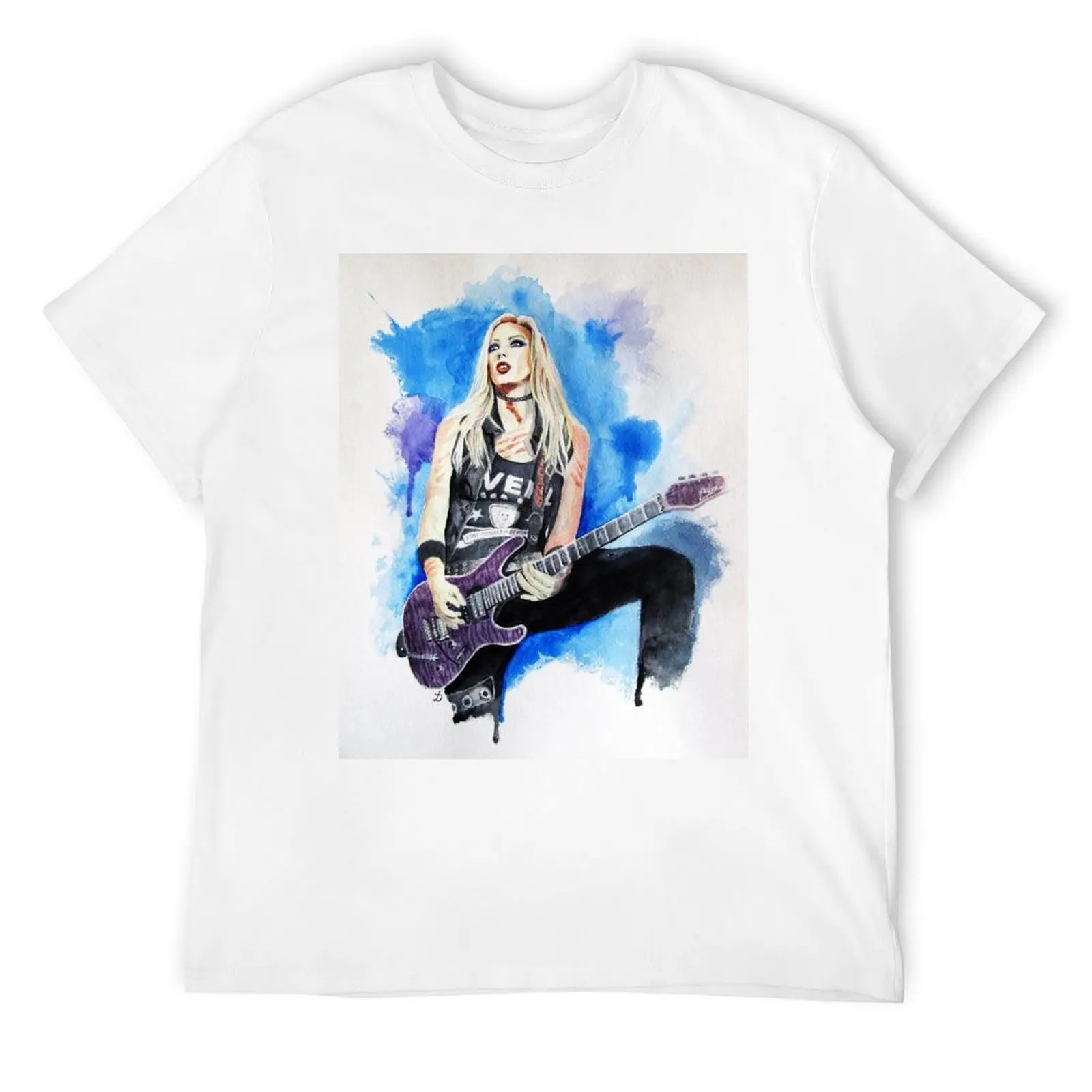 

Nita Strauss Portrait. T-Shirt Louboutins plus size tops plain black t shirts men