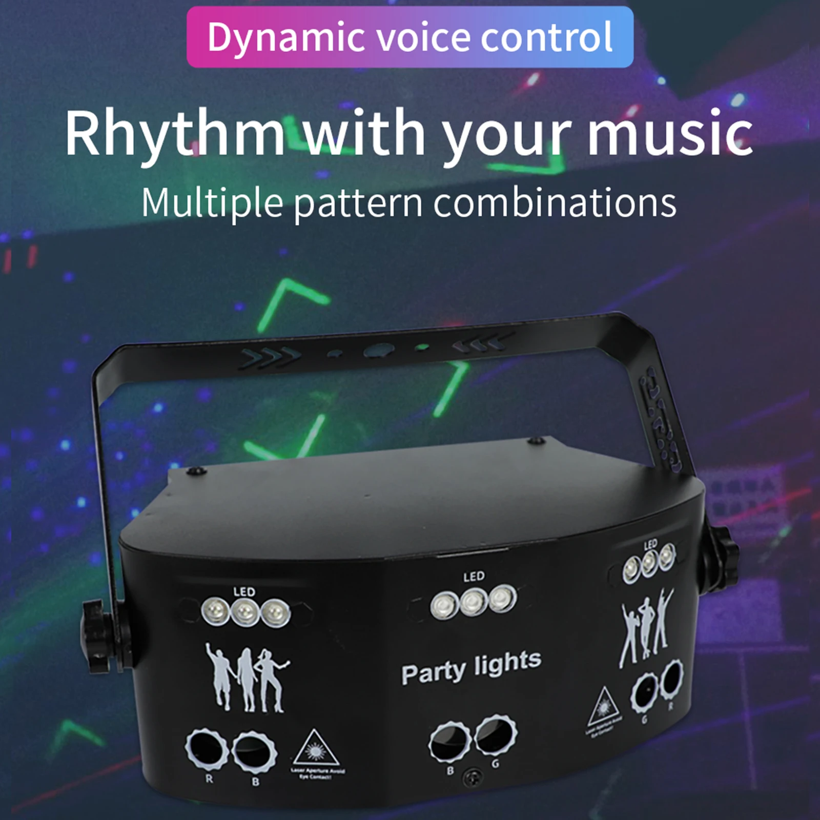 Professional DMX Stage Light 20W 15 Eyes LED Lighting Remote Control Strobe Light for DJ Bands Bars Pubs Clubs KTV Family Party