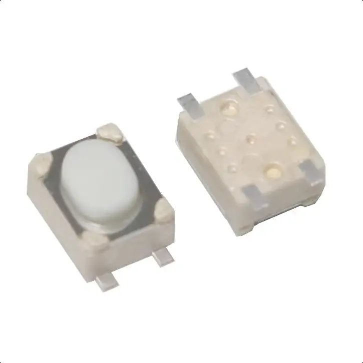 

【200-50PCS】Micro Button Tact Switch SMD 4Pin 3X4X2.5MM White Tactile Tact Push Button Micro Switch Car Key Momentary 3*4*2.5mm