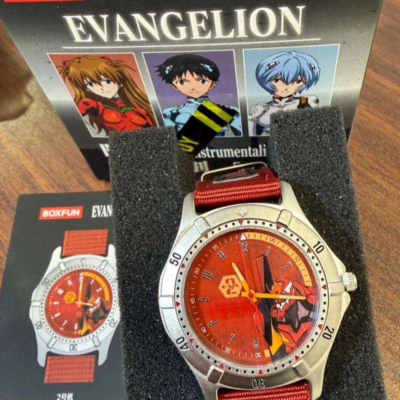 Reloj Oficial de Neon Genesis Evangelion EVA, Caja Misteriosa con Temática de Personajes Auténticos, Artículo Coleccionable para Fanáticos del Anime