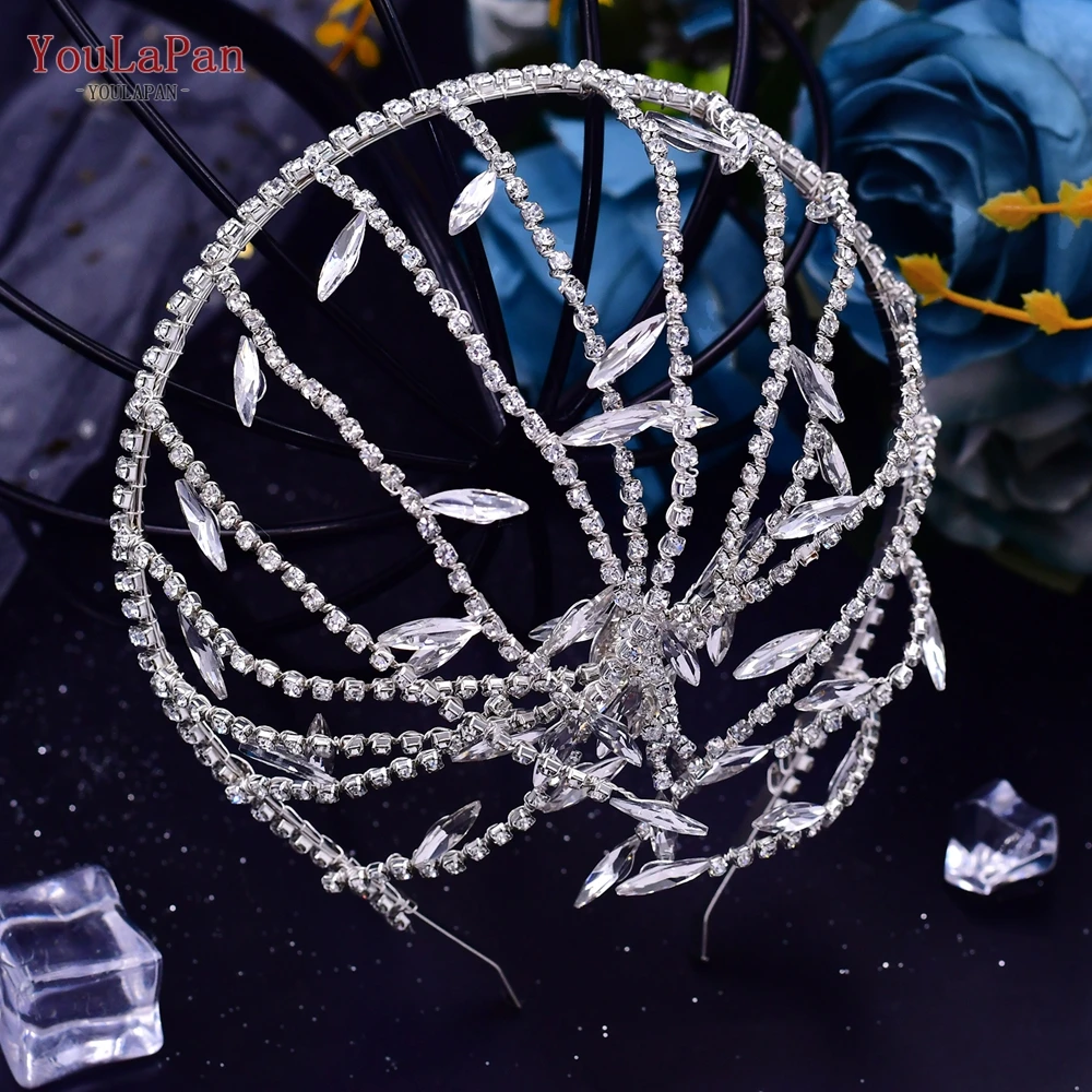 YouLaPan HP483 Wedding Headbands Crystal Woman Headwear Bridal Hair Ornaments Bride Hair Accessories Pageant Tiara and Headdress