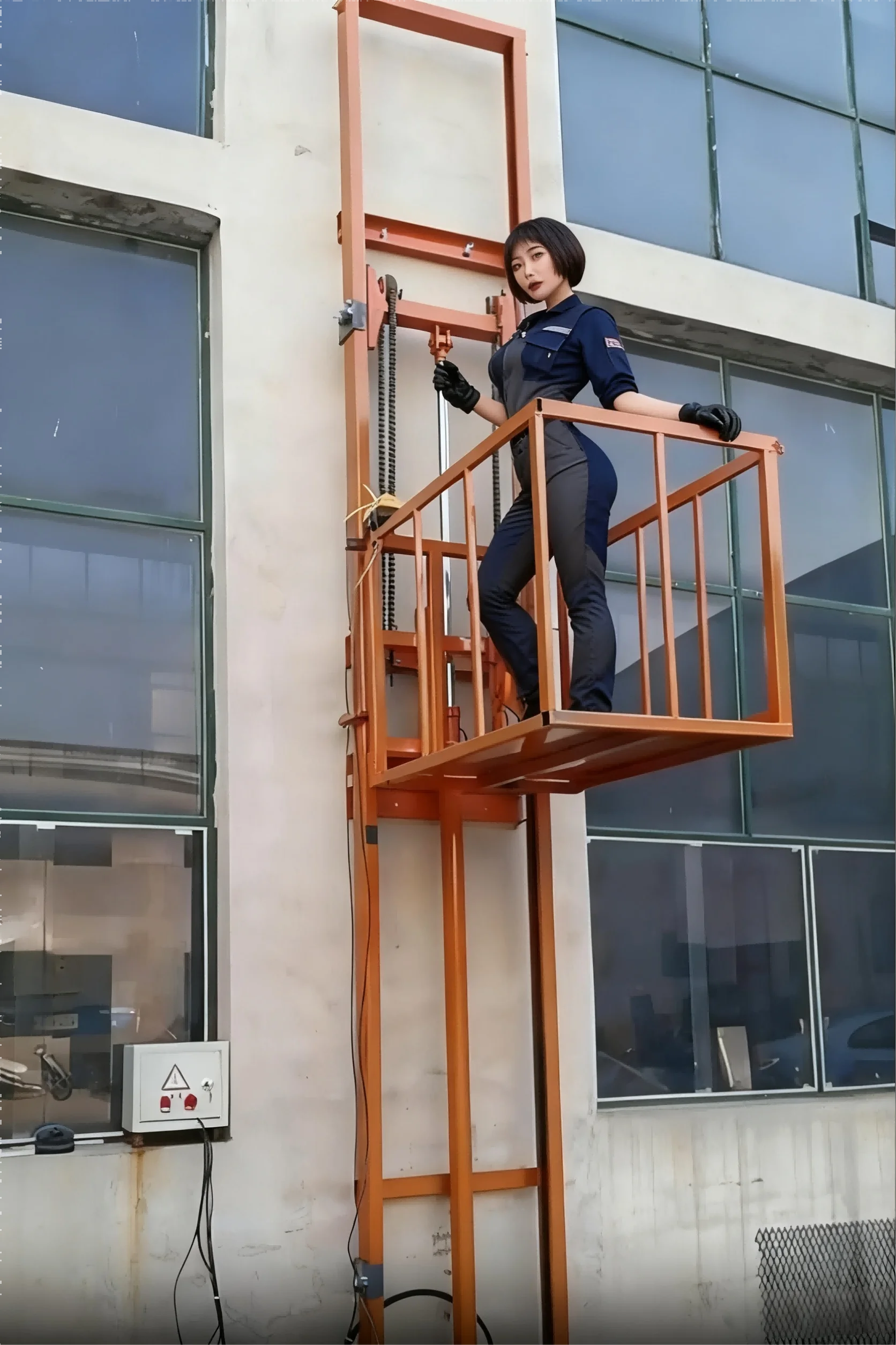 مصنع الرفع الهيدروليكي الكهربائي المخصص البضائع المنزلية المضادة للسقوط التحكم عن بعد رافعة مصعد البضائع الصغيرة منصة بسيطة #6