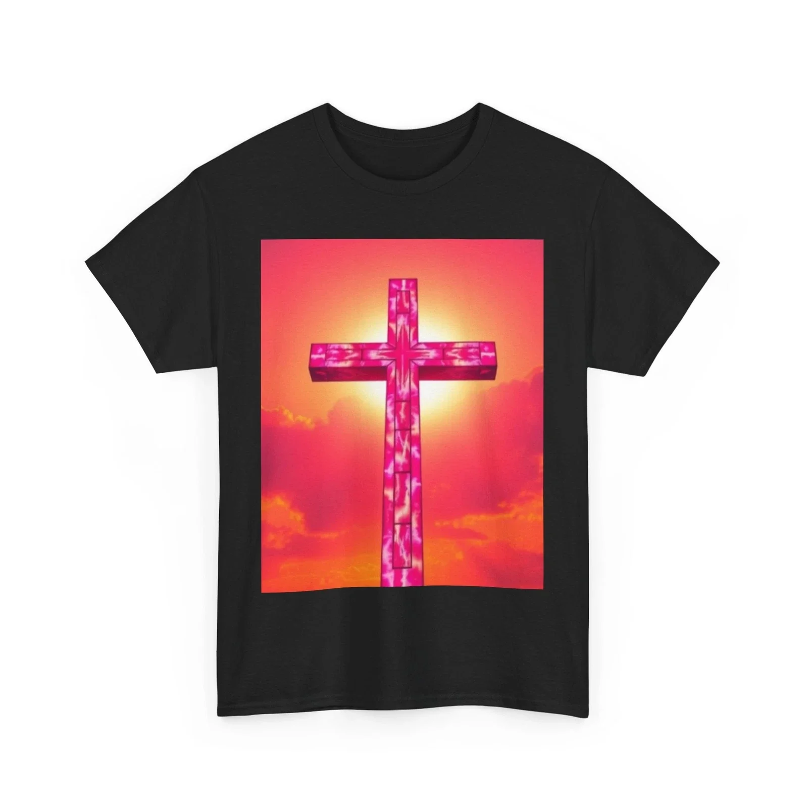 

Cross Graphic Printing Summer Luxury Brand Cotton Men's and Women's T-Shirts Short Sleeves Street Fashion Trend Clothing