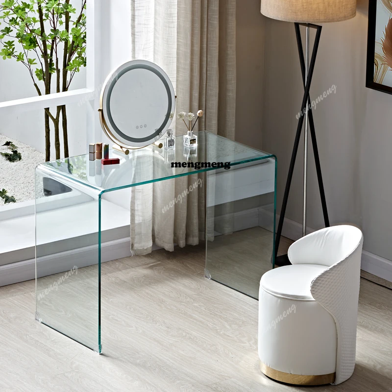 

Acrylic Plastic Vanity Table Modern Universal Simple Minimalist Bedroom Dressing Table Salon Comoda Pra Quarto Unique Furniture