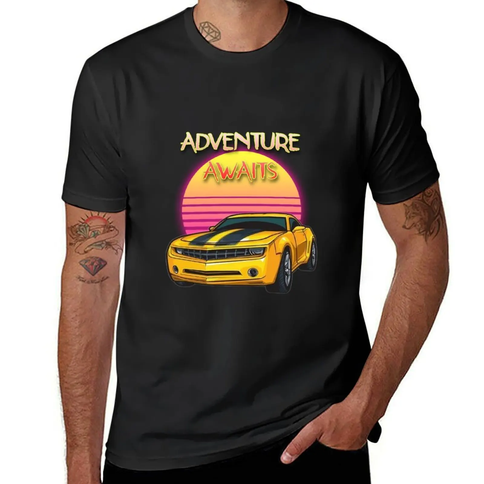 ADVENTURE AWAITS T-Shirt sweat aesthetic clothes summer clothes sublime mens champion t shirts