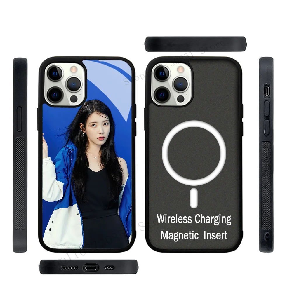 I-IU K-Kpop Movie Phone Case Strong Magnetic For IPhone 15 14 13 Pro Max 11 12 Mini Alex Mirror For Magsafe