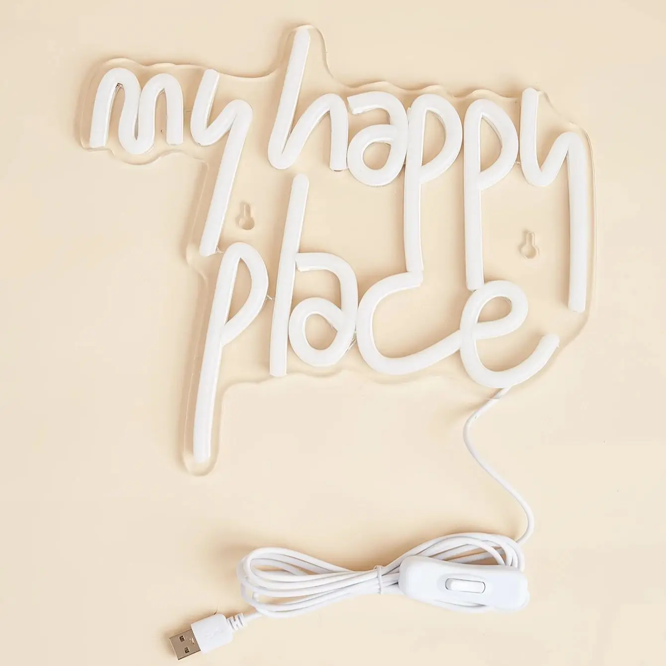 تشي باي LED النيون بلدي مكان سعيد USB بالطاقة النيون علامات ضوء الليل ثلاثية الأبعاد جدار الفن والألعاب غرفة نوم مصباح ديكور للحفلات علامات