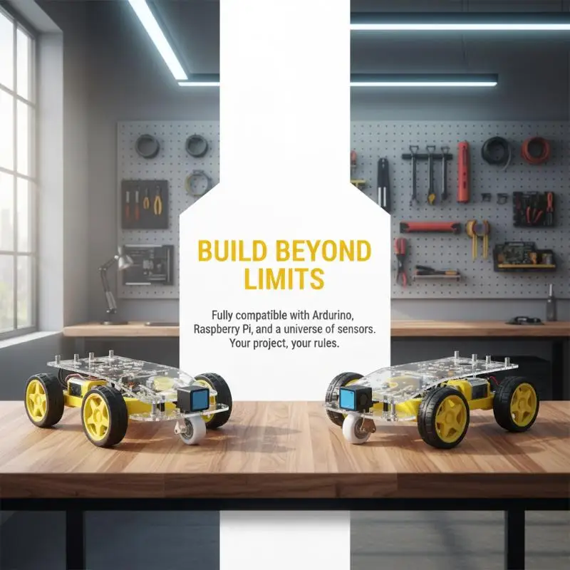 1 Set 2WD Low Cost Version Smart Robot Car Chassis Kit DIY Intelligent Car Chassis For Line-following Robot Toy