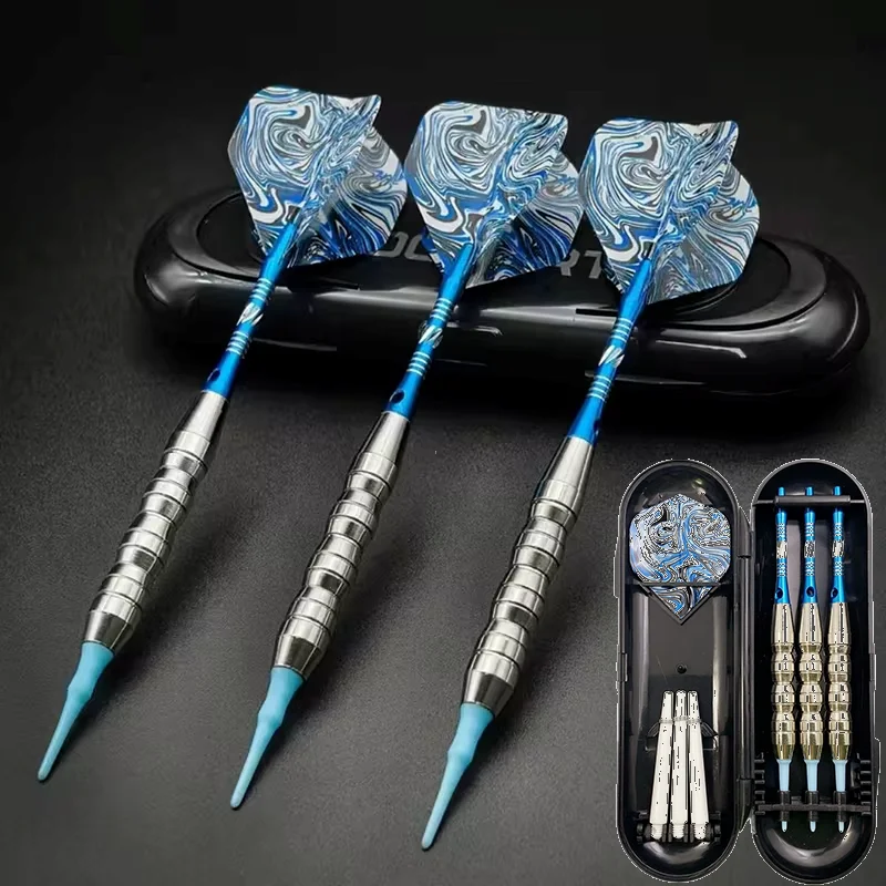 

3 Pieces of Nylon Soft Tip Darts Professional 21g Competition Competitive Darts Indoor Sports Throwing Electronic Darts Set