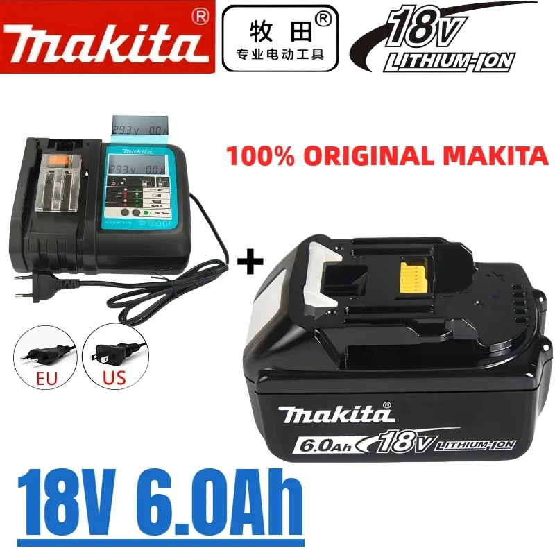 Original Makita 2Ah/6Ah/5Ah/3Ah for Makita 18V Battery BL1860B BL1850B BL1860 BL1830 BL1850 BL1815 Replacement Lithium Battery