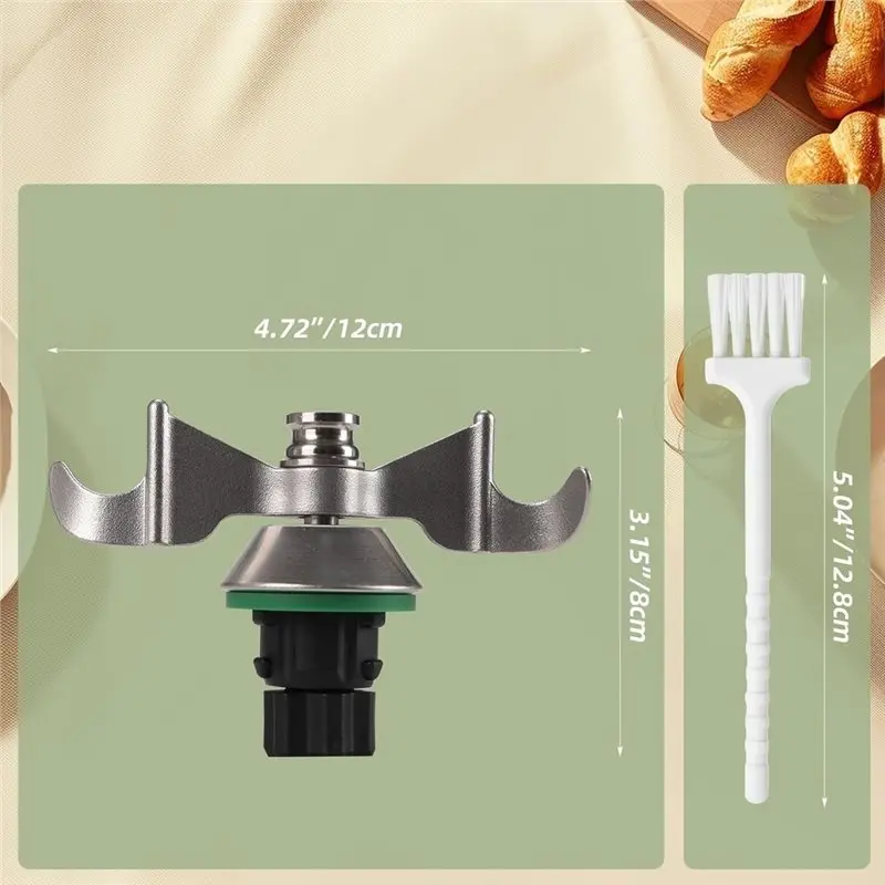 AB66-Dishwasher Safe Stainless Steel Dough Blade For TM7, For TM6 For TM5-Efficient Kneading Accessory