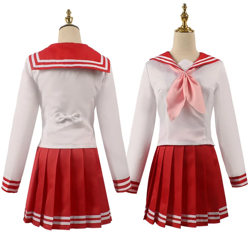 Glücksstern Konata Izumi Hiiragi Kagami Hiiragi Tsukasa Karneval Cosplay Kostüm Halloween Perücke JK Party Uniform Matrosen anzüge