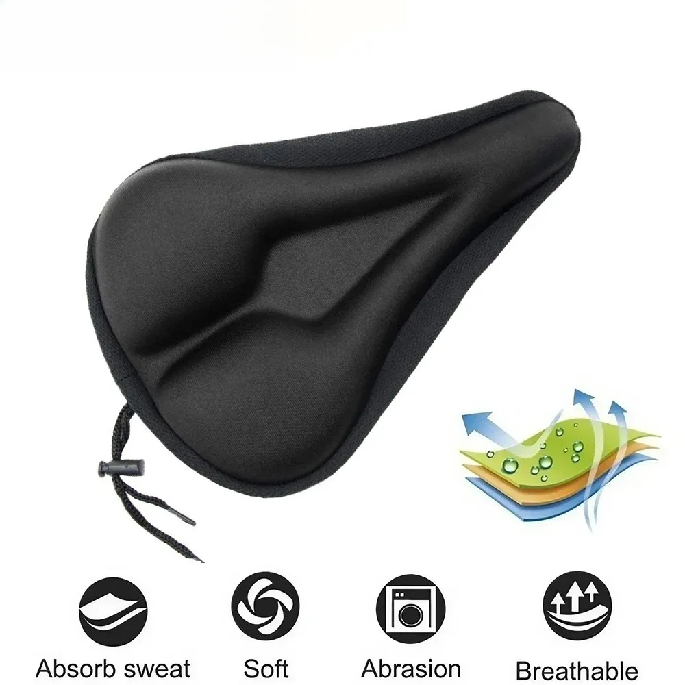 2026 new Comfortable Electric Bicycle Saddle Seat Gel Pad Cushion Soft Thickened Breathable Cover for Road Cycling image 2