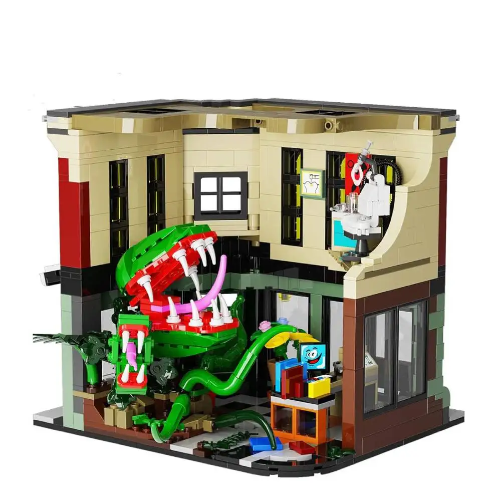 

Audrey 2 Piranha Plant House Building Set, Horror Shop Piranha Flower Kit, Creative Toys Set Christmas Birthday Gift for Kids