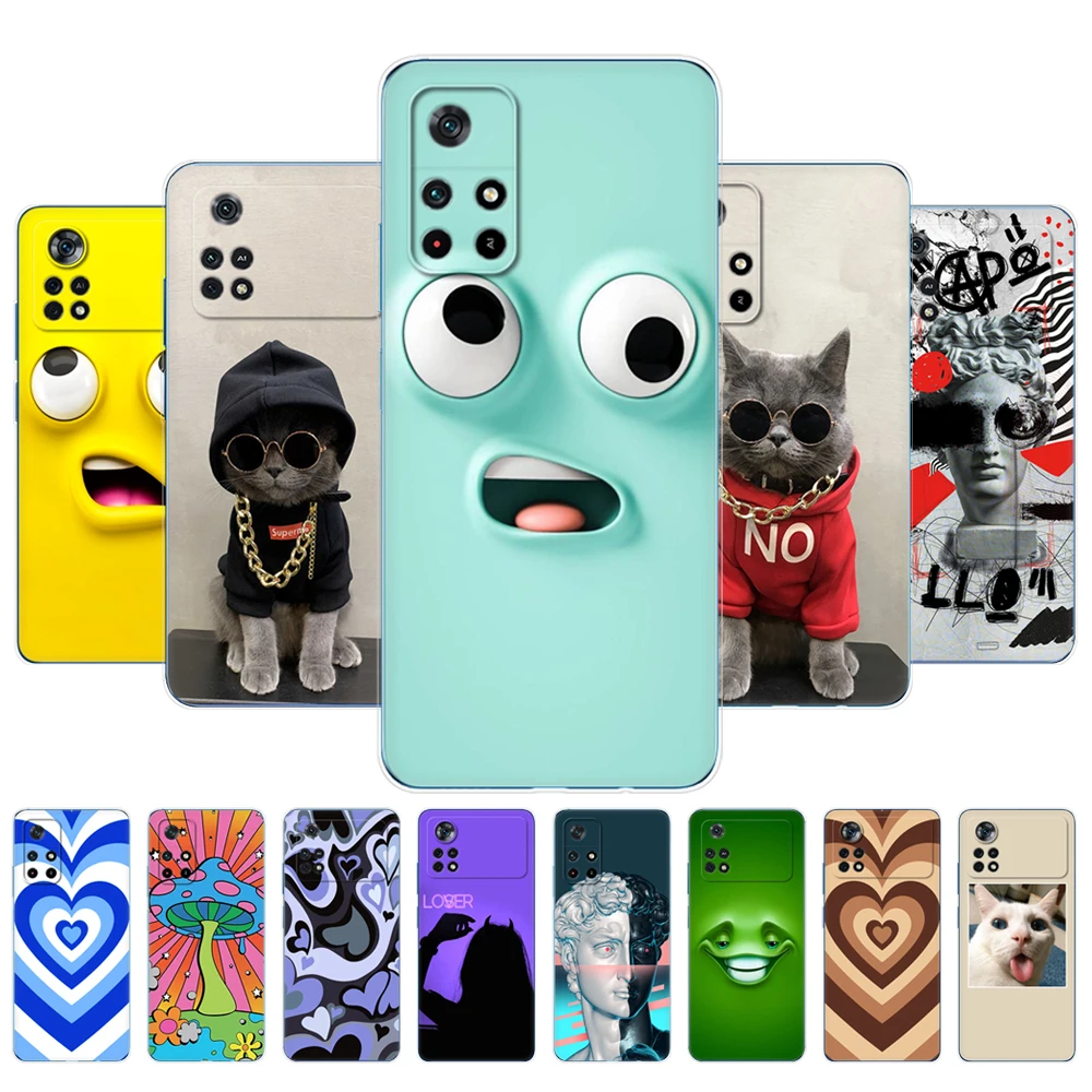 For POCO M4 Pro 5G 4G Case Phone Back Cover For Xiaomi POCO X4 Pro 5G Case Bag Soft Silicon Tpu Bumper Funda coque Shell Etui