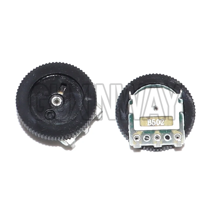 10pcs Single Gear Dial Potentiometer 1K 5K 10K 20K 50K 100K Ohm Volume Switch Disk B102 B502 B103 B203 B503 B104 Radio MP3/MP4