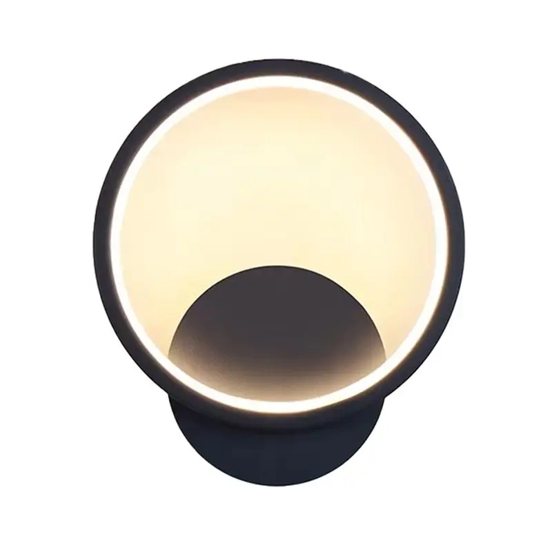 

Настенный светильник A84E, современный светодиодный настенный светильник в скандинавском стиле, настенный светильник для домашнего декора, минималистичное освещение для балкона, спальни, черный цвет