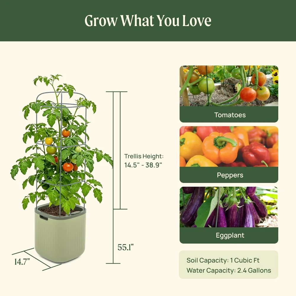 Self Watering Raised Garden Planter 55