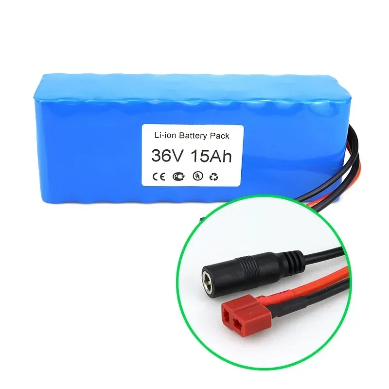 36V 10S3P 15Ah Battery Pack  High Power Battery 42V 30000mAh Ebike Electric Bicycle BMS 36V Battery With T-plug