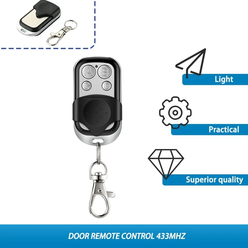 433mhz Remote Control Key garage door copy controller Electric Universal Gate Remote Control Duplicator