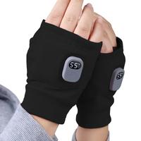 Electric USB Rechargeable Heated Gloves Fingerless Winter Hand Warmer Unisex Smart Touchscreen Fast Heating Gloves