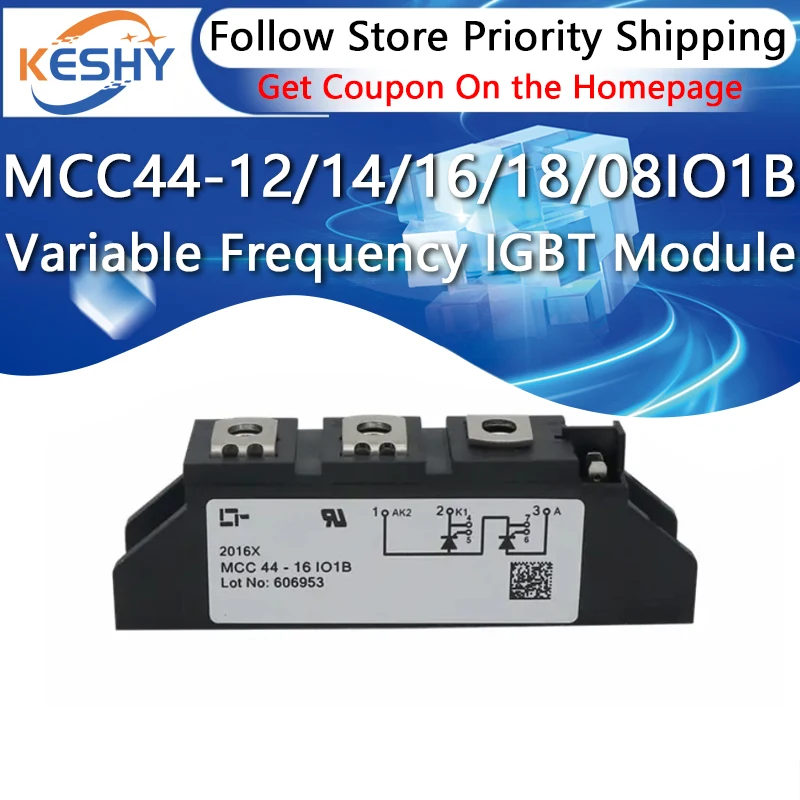 

MCC44-12IO1B MCC44-14IO1B MCC44-16IO1B MCC44-18IO1B MCC44-08IO1B New and Original IGBT Module Variable Frequency Driving IC Chip