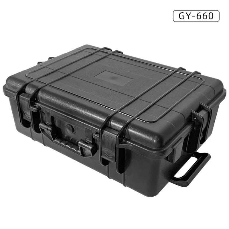 Large Instrument Packing Box Plastic Toy Storage Case Toolbox Sealing Suitcase Trolley With Wheels and Pre-cut Foam