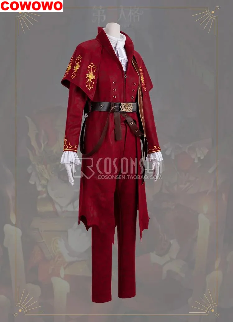 CWOWO Anime Identity V Victor Grantz Postman Initial Skin Gorgeous Uniform Cosplay Costume Halloween Party Outfit S-3XL