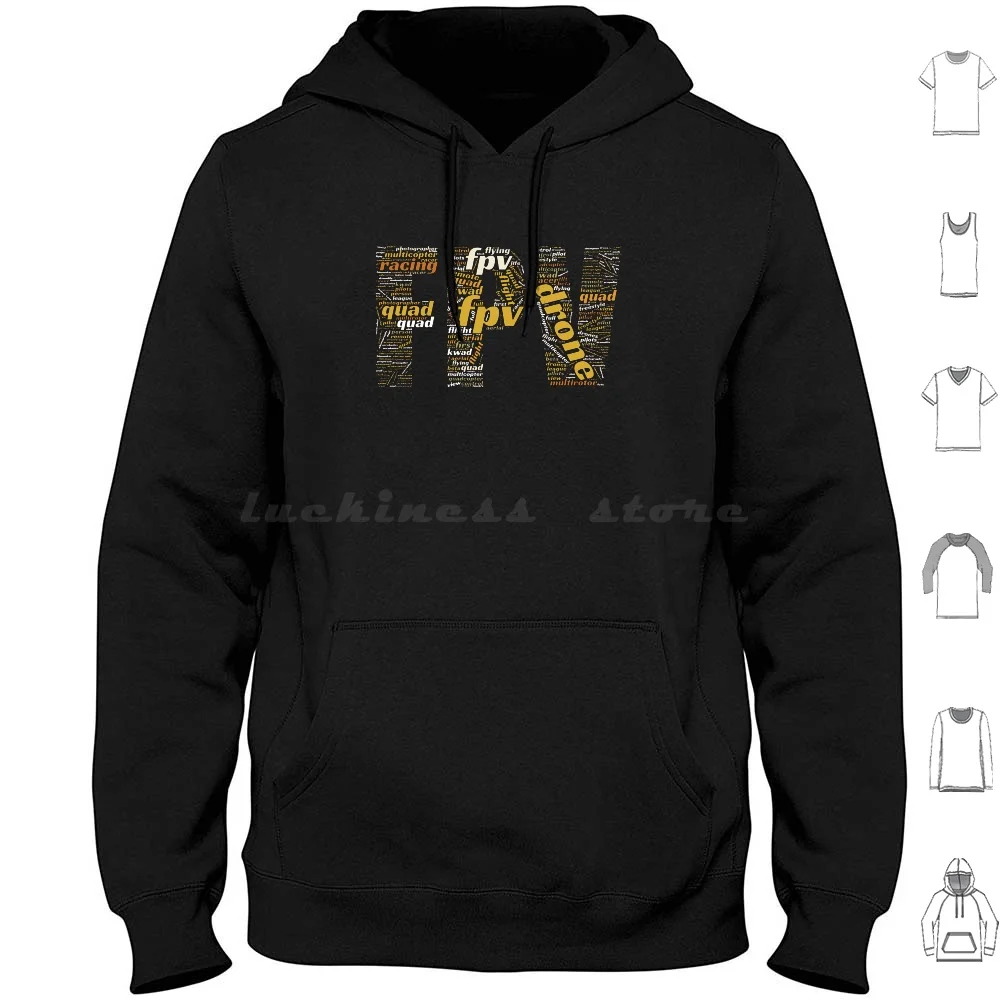 A Fpv Drone Racing Drones Or Drone Racer Pilot Fpv Word Cloud Hoodies Long Sleeve Fpv Drone Drone Racing Fpv Racing