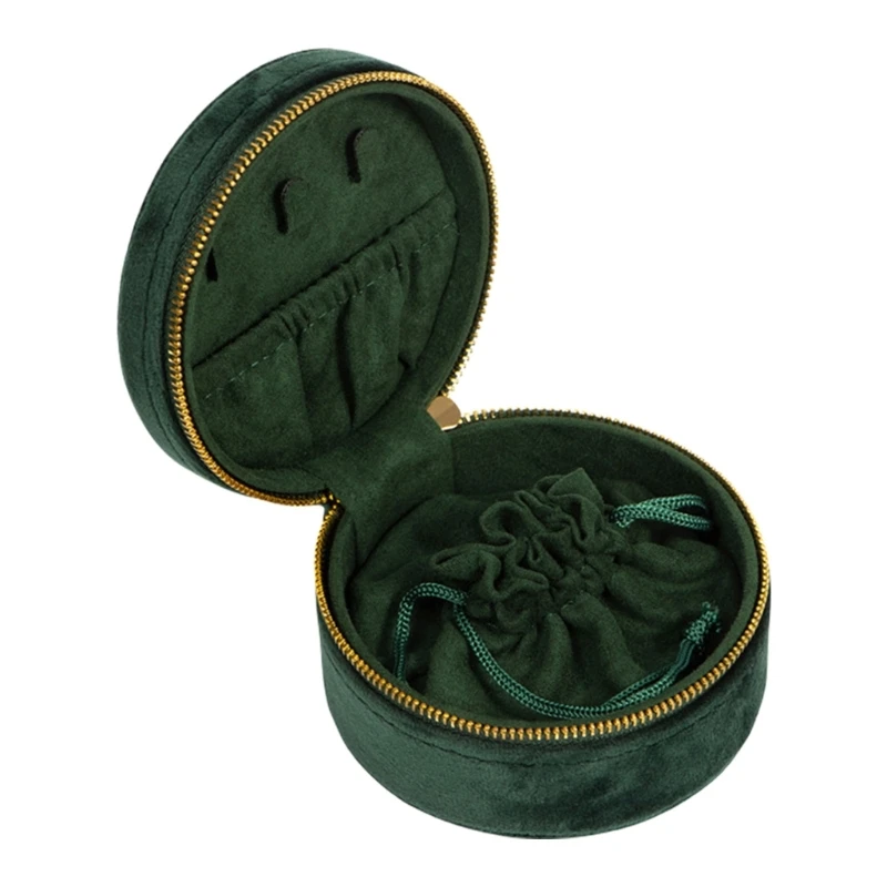 Sophisticated Velvets Bracelet Storage Box with Embroidery Elegant Jewelry Container Valentines Day Present for Women HXBA